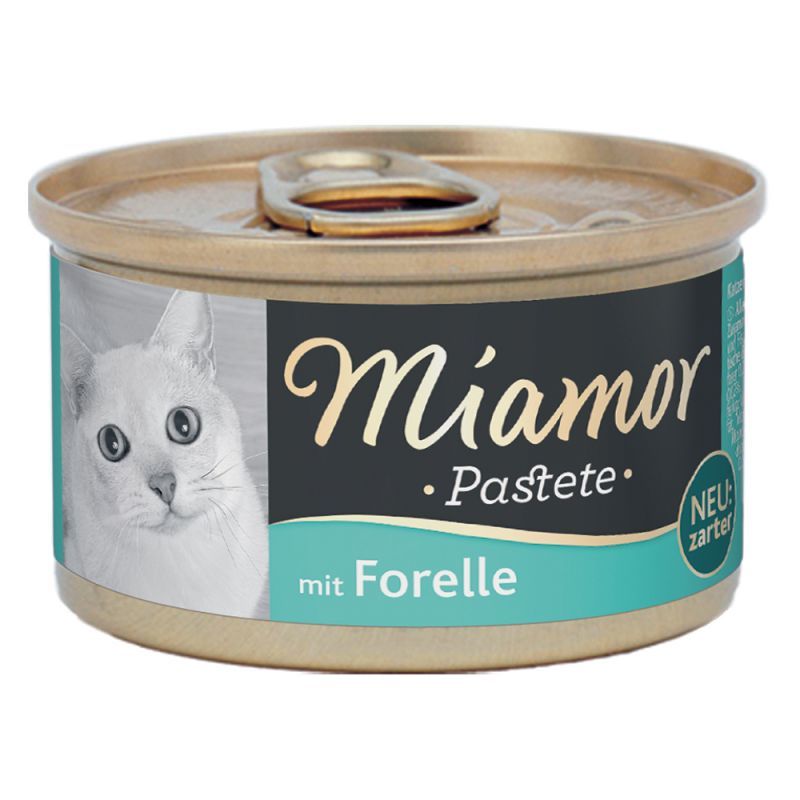 Miamor Pastete konservi kaķiem - pastēte ar foreli 85g