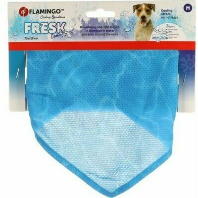 Flamingo FRESK atvēsinoša kakla siksna M BLUE 70x25cm