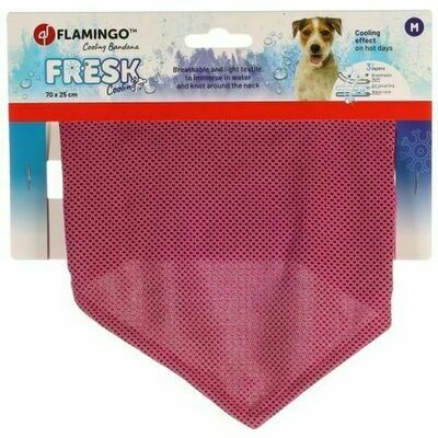 Flamingo FRESK atvēsinoša kakla siksna M PINK 70x25cm