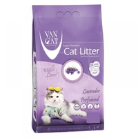 VAN CAT Compact Lavander - cementējošas smiltis kaķu tualetei ar lavandu 5kg