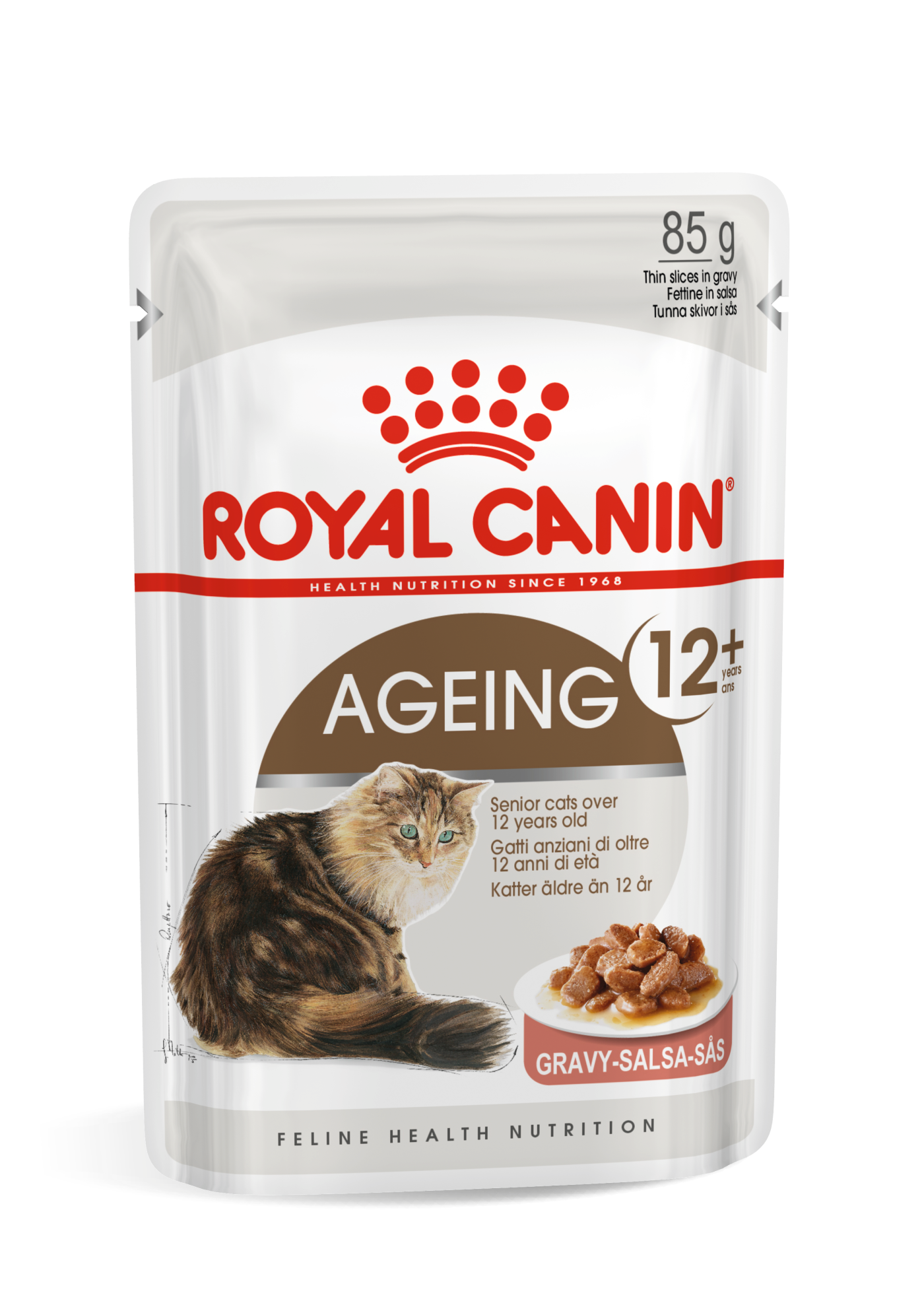 FHN AGEING+12 IN GRAVY 85g