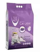 VAN CAT Compact Lavander - cementējošas smiltis kaķu tualetei ar lavandu 10kg