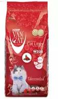 VAN CAT Compact Natural - cementējošas smiltis kaķu tualetei bez aromāta 15kg