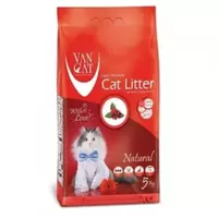 VAN CAT Compact Natural - cementējošas smiltis kaķu tualetei bez aromāta 5kg