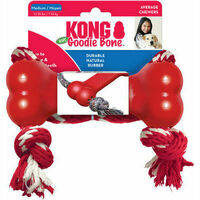 KONG Goodie Bone with Rope Medium - rotaļlieta suņiem