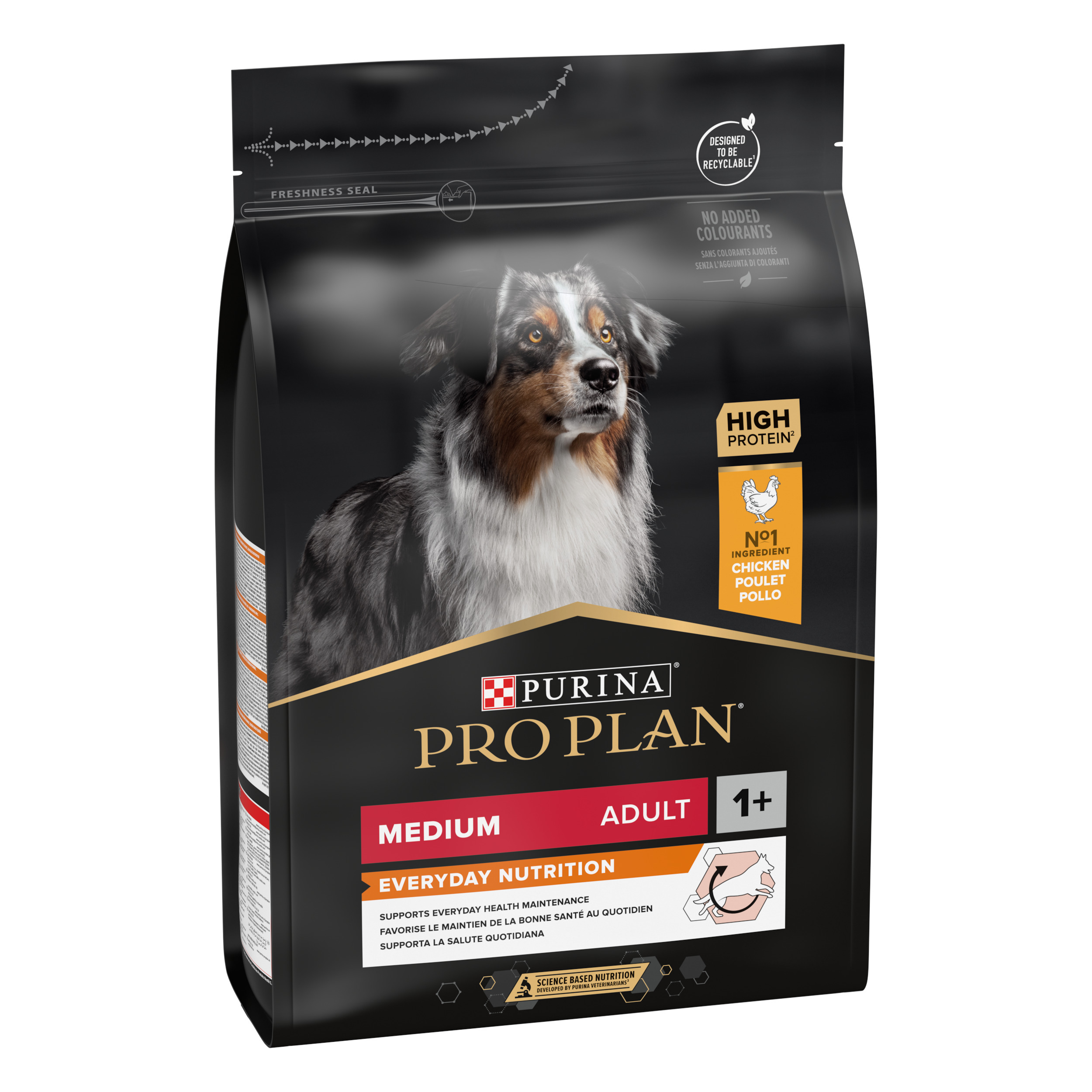 PRO PLAN MEDIUM ADULT sausā barība sunim (vista) 3kg