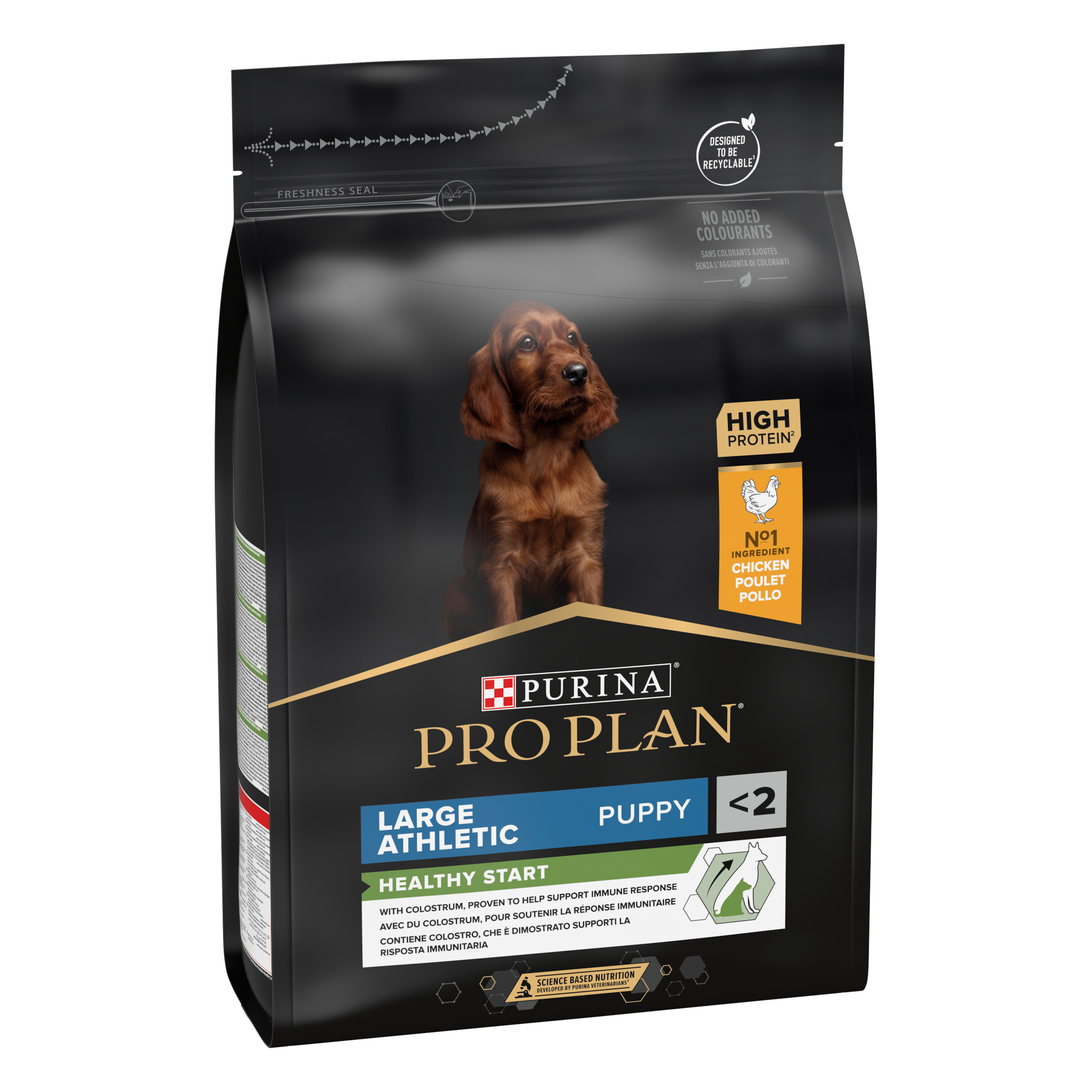 PRO PLAN LARGE ATHLETIC PUPPY sausā barība kucēnam (vista) 3kg