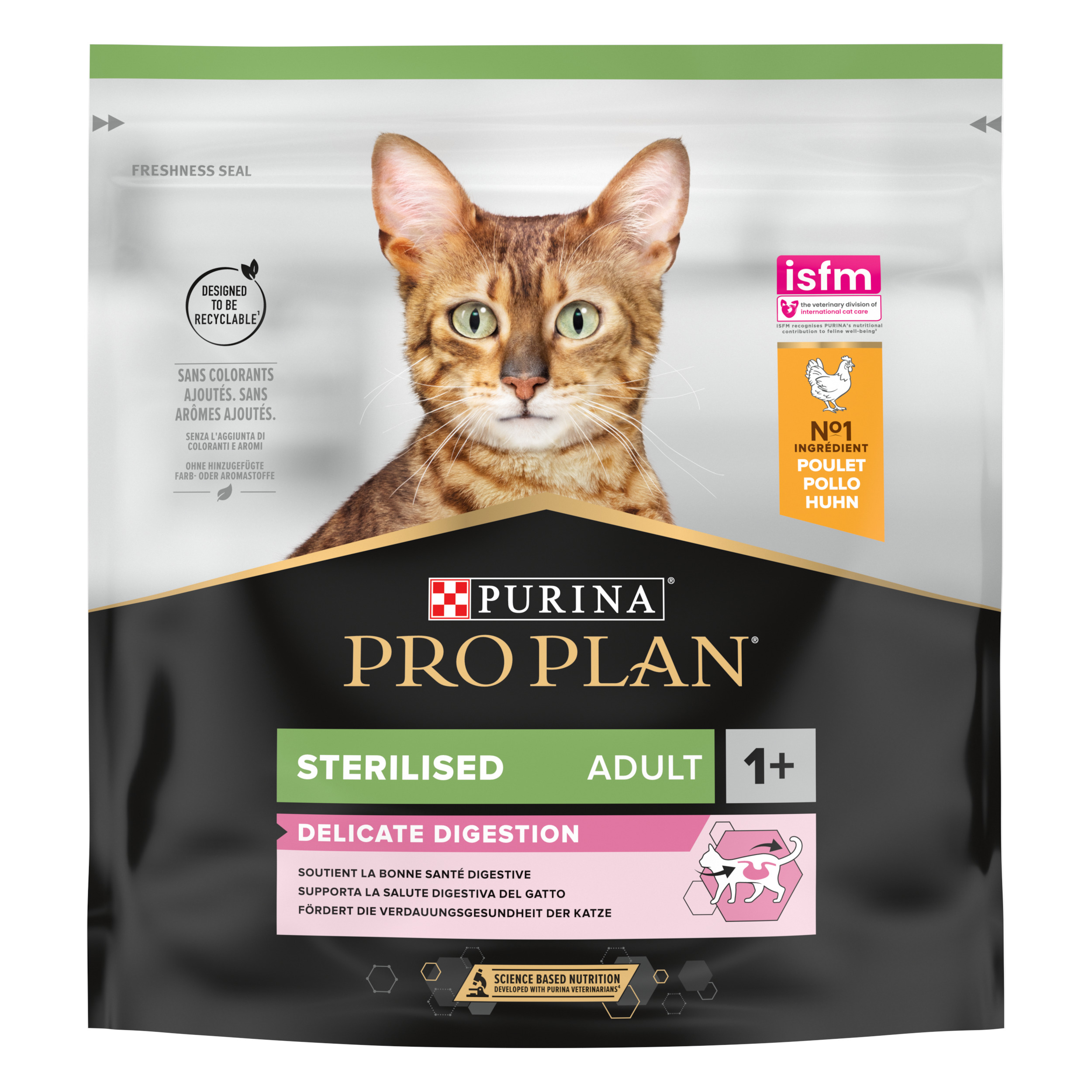 PRO PLAN STERIL DELICATE sausā barība kaķiem (vista) 400g