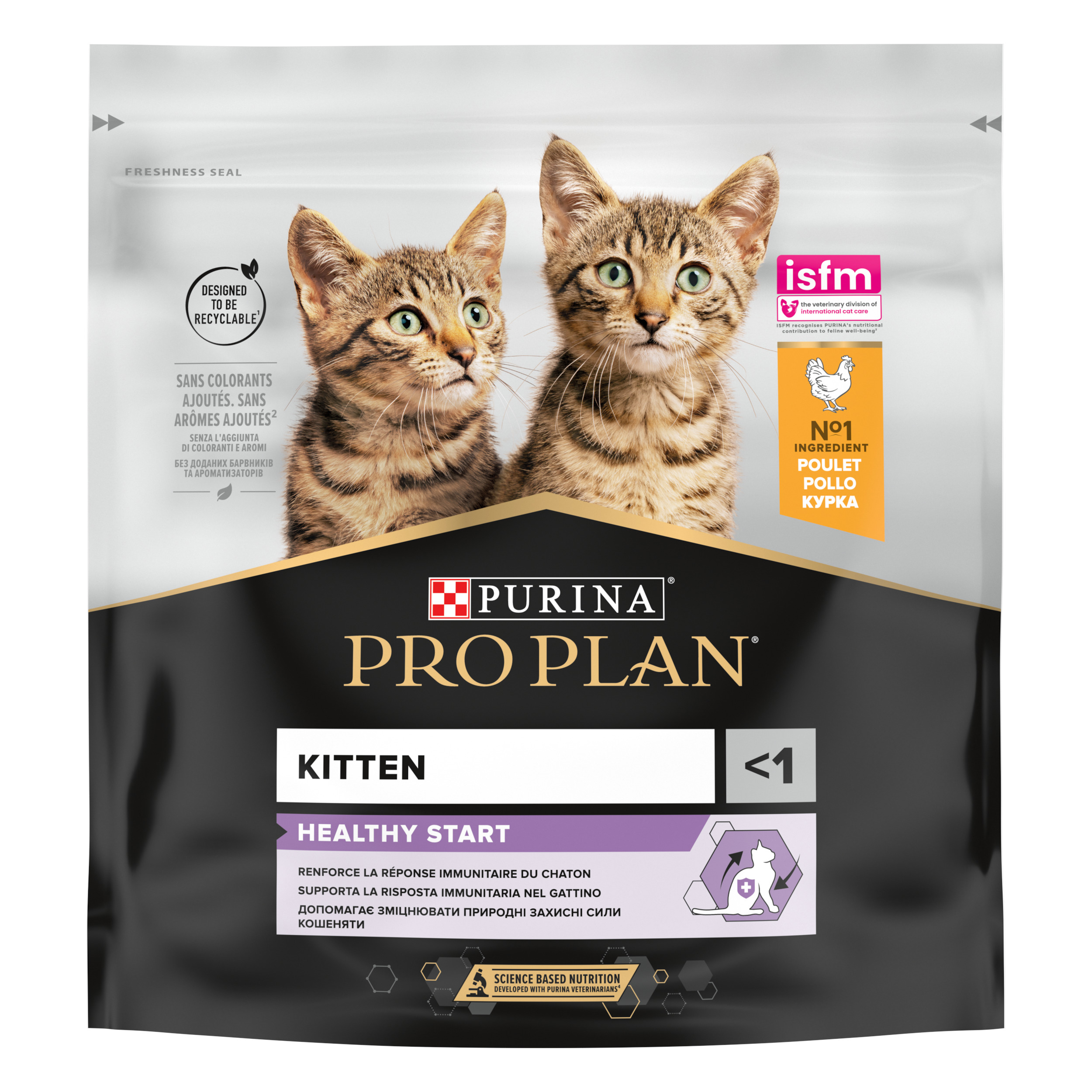 PRO PLAN HEALTHY START sausā barība kaķēniem (vista) 400g