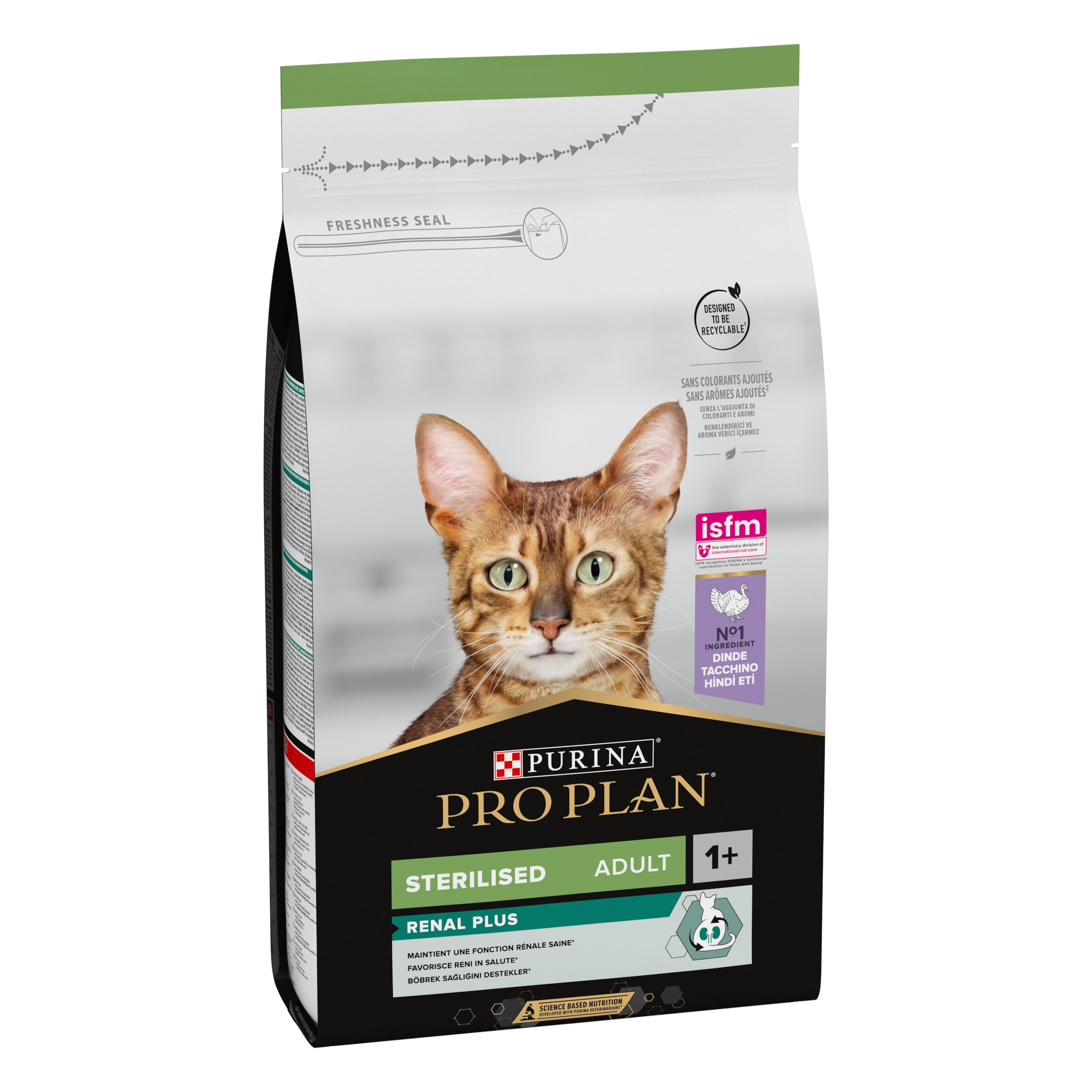 PRO PLAN STERIL RENAL sausā barība kaķiem (tītars) 1,5kg