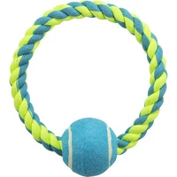 Rotaļlieta suņiem : Trixie Tennis ball on a Rope 6cm/18cm, 125g