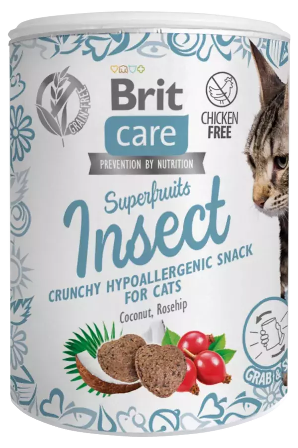 Brit care Shake Shake Superfruits ar insektu proteīnu, 100g