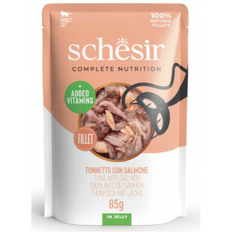 Schesir tuncis un lasis želejā 85g