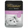 Miamor Ragout Royale konservi kaķiem ar pīli un mājputnu gaļu mērcē 100g
