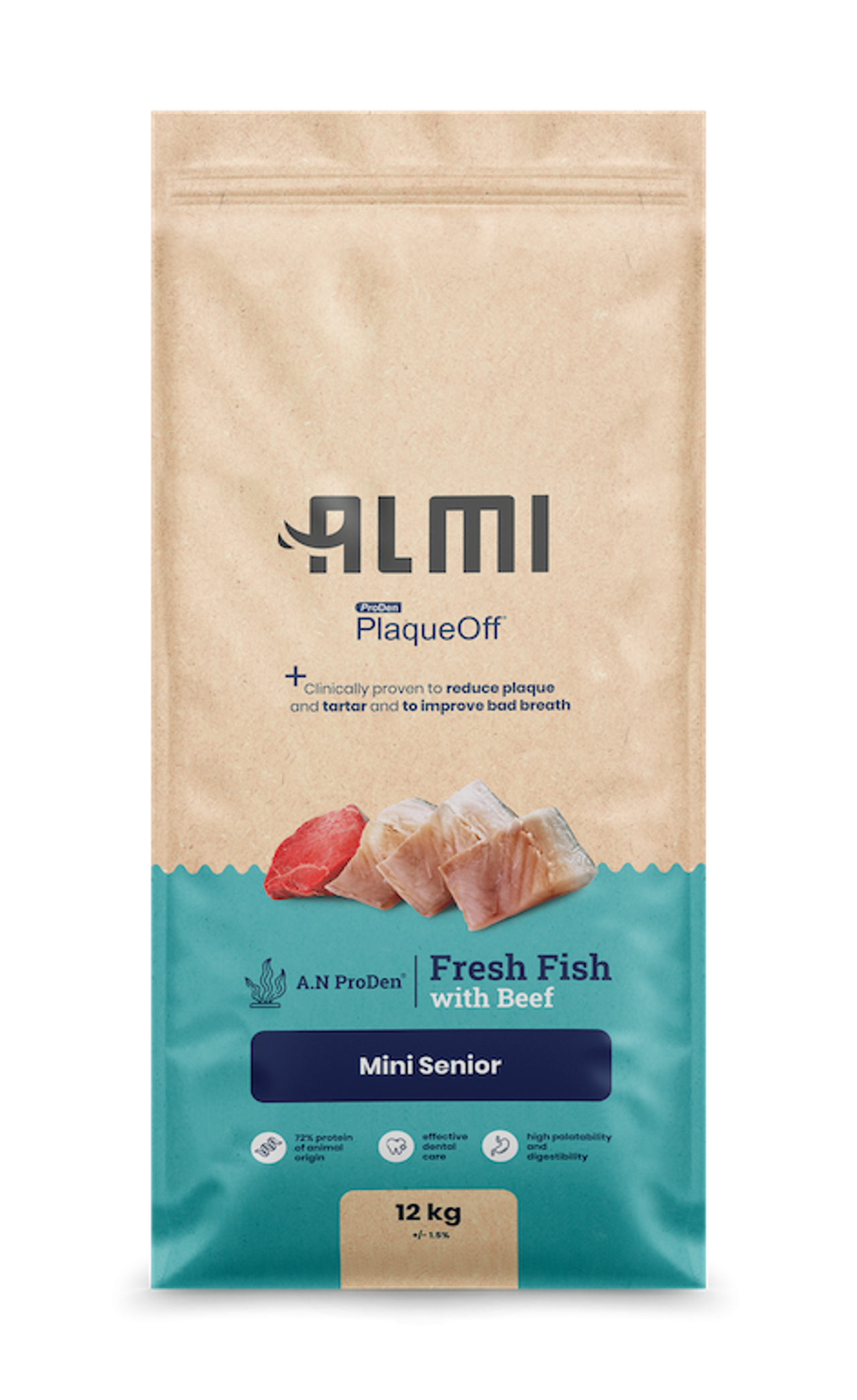 ALMI ProDen PlaqueOff barība veciem mazo šķirņu suņiem 12kg