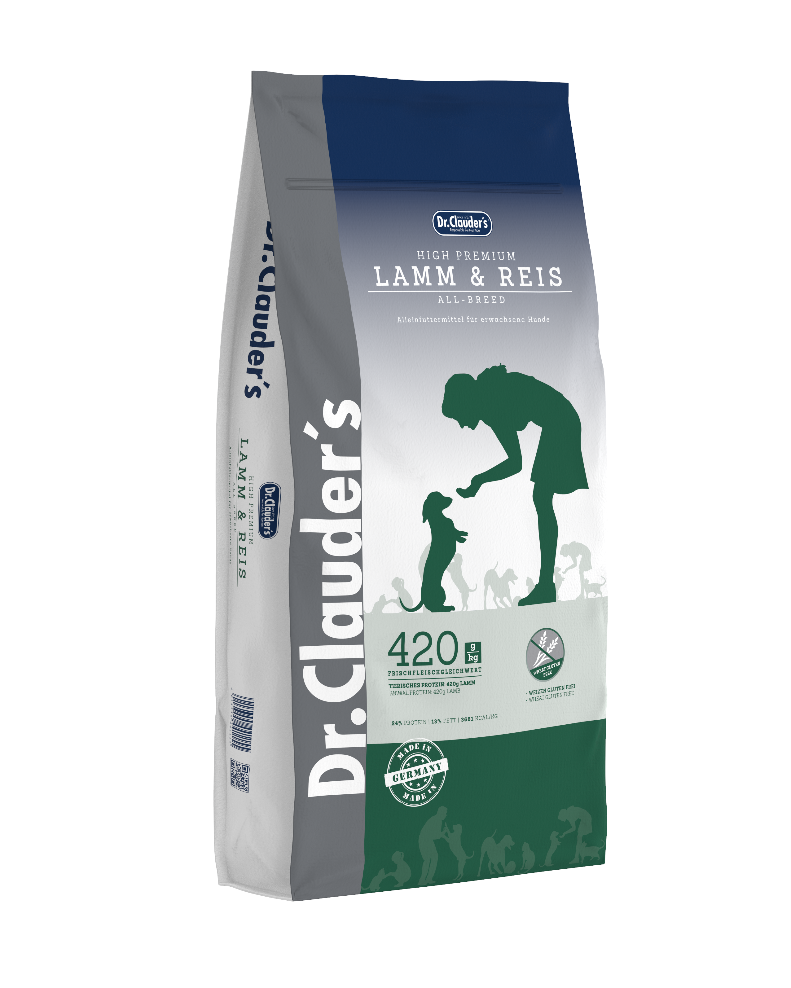 Dr.Clauder's High Premium Sensitive Jērs & Rīsi 15kg