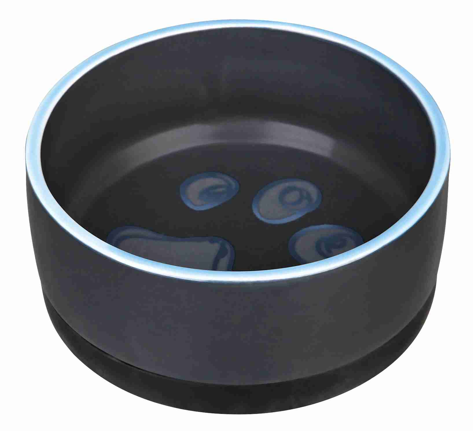 Keramiskā bļoda dzīvniekiem: Trixie Ceramic bowl with rubber bottom, 0.4 l/ø 12 cm