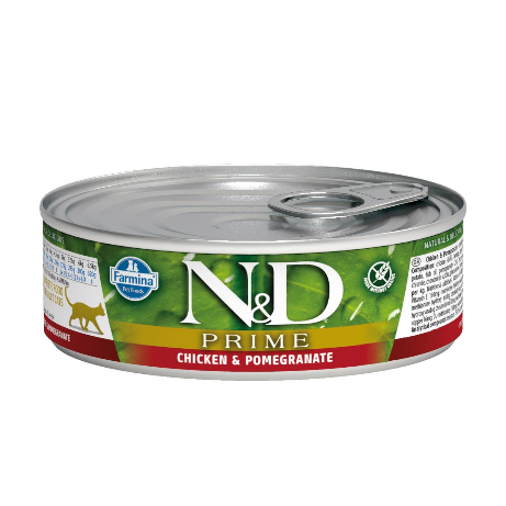 N&D cat bezgraudu konservi ar vistu un granātāboliem 6x70g